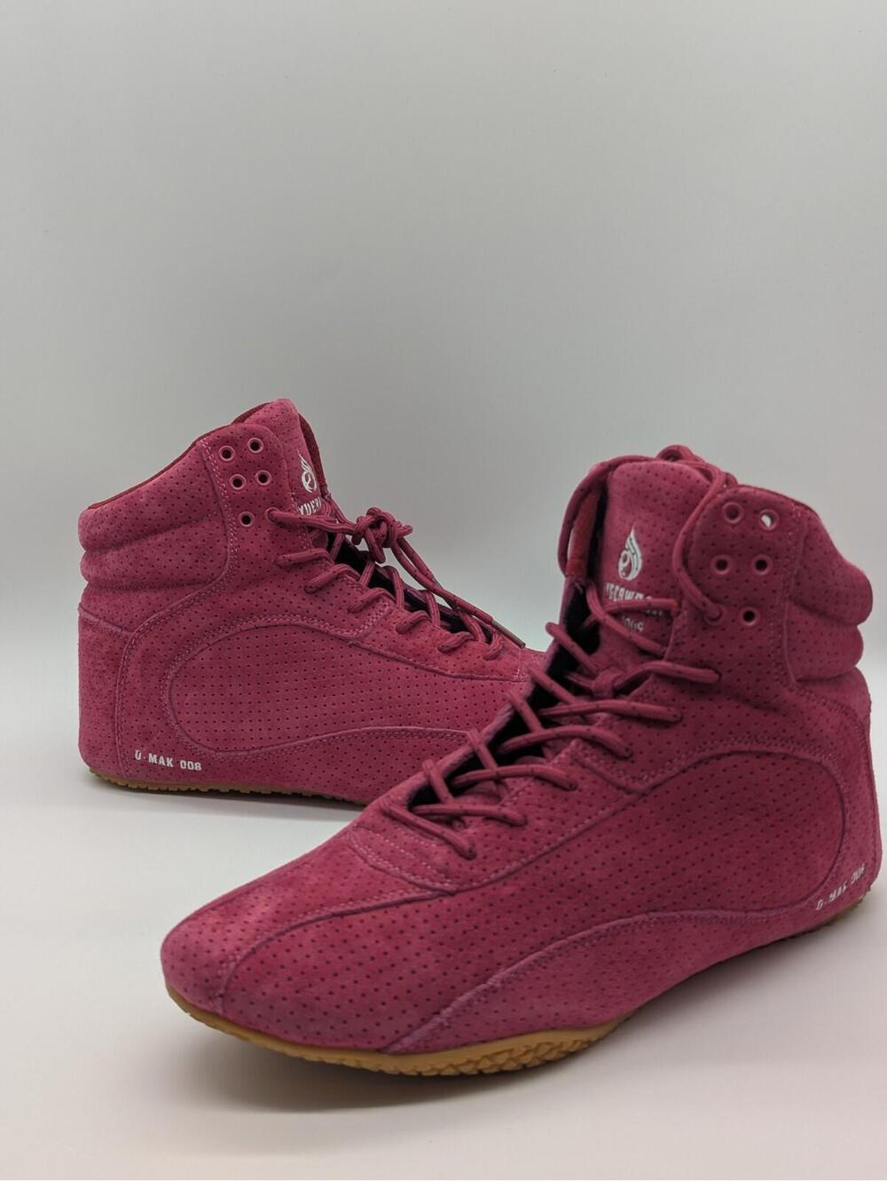 Ryderwear D-Mak 008 Weightlifting Shoes Mens Size 10 Bodybuilding Red Raspberry